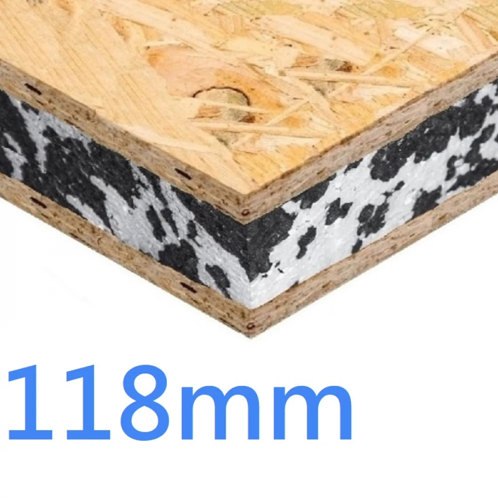 118mm Structural Insulated Sandwich Panel EPS and OSB 2400x1200