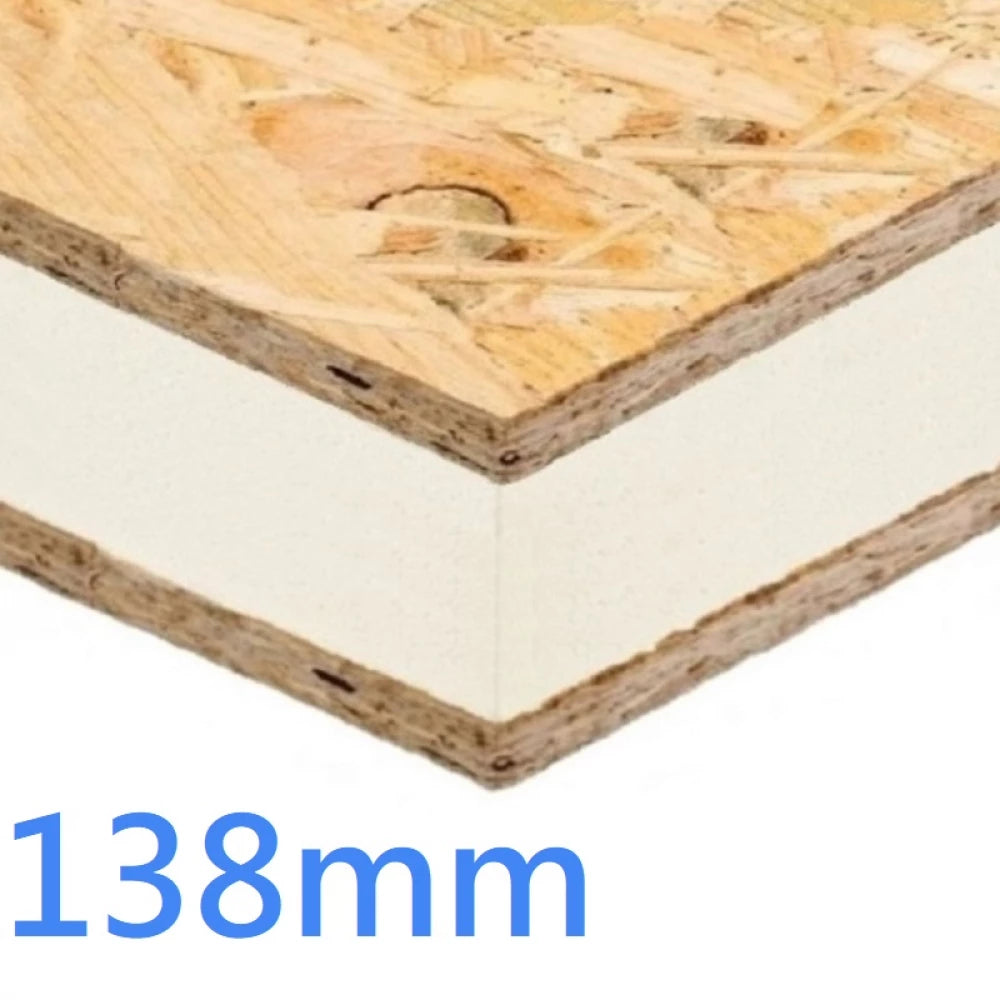 138mm PIR and OSB - SIP Insulated Sandwich Panel 2400x1200mm