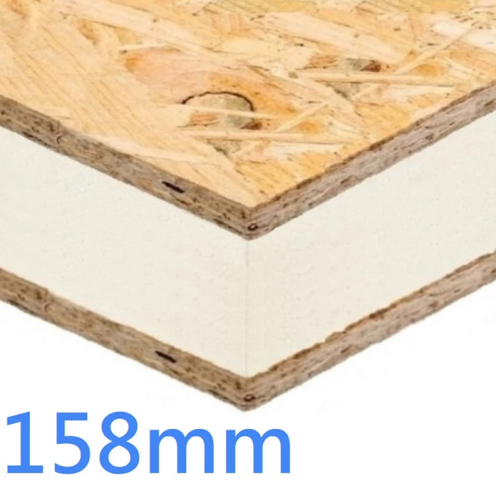 158mm PIR and OSB SIP Insulated Sandwich Panel 2400x1200mm