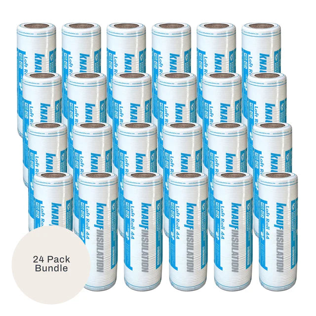 150mm Knauf Loft Roll 44 Combi-Cut Insulation - 220.32m²
