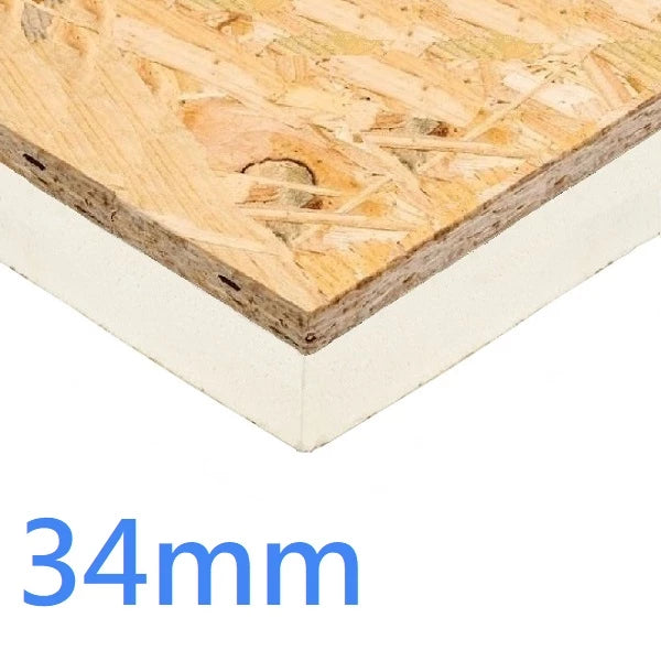 34mm Plydeck PIR with OSB Flat Roof Insulation