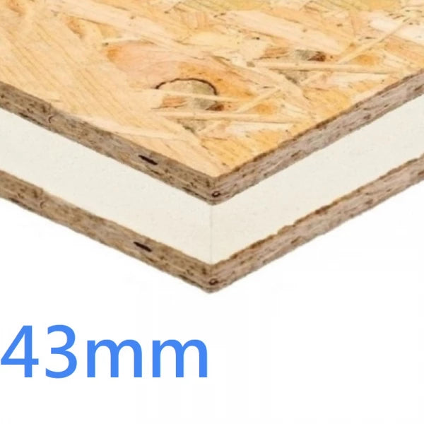43mm SIP Structural Insulated Panel - PIR and OSB 8x4