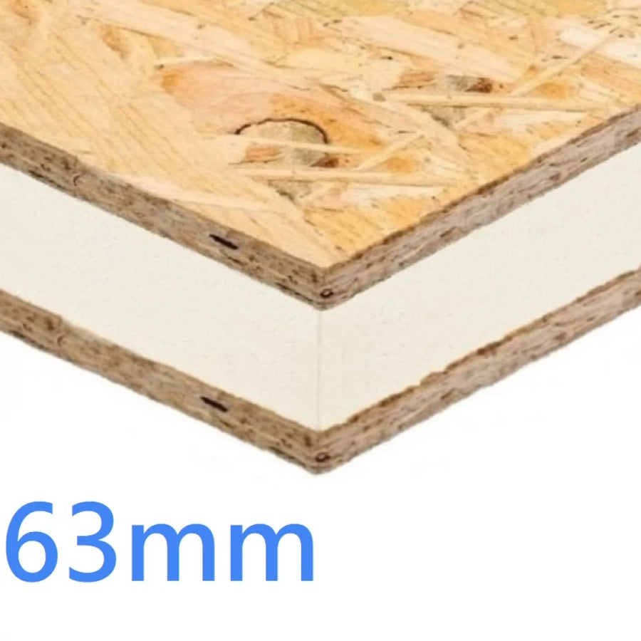 63mm SIP Structural Insulated Sandwich Panel (PIR and OSB)