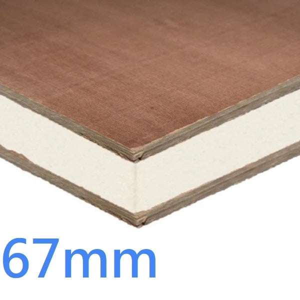 67mm Structural Insulated Sandwich Panel SIPs PIR and Plywood