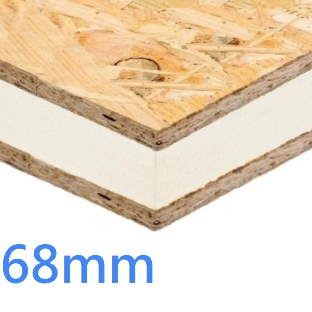 68mm SIP Structural Insulated Sandwich Panel PIR & 2xOSB