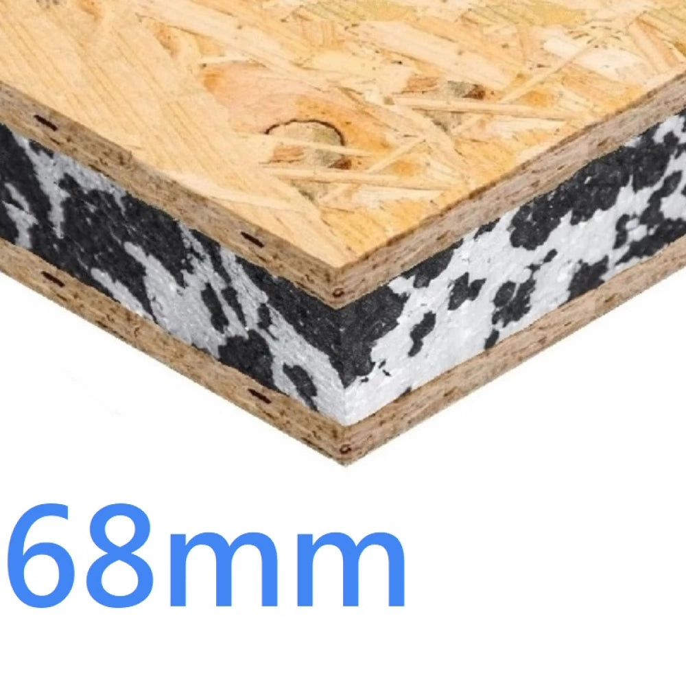 68mm Structural Insulated Sandwich Panel SIPs EPS & OSB