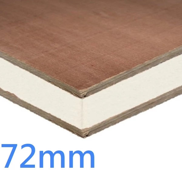 72mm Structural Insulated Sandwich Panel - SIPs PIR and Plywood