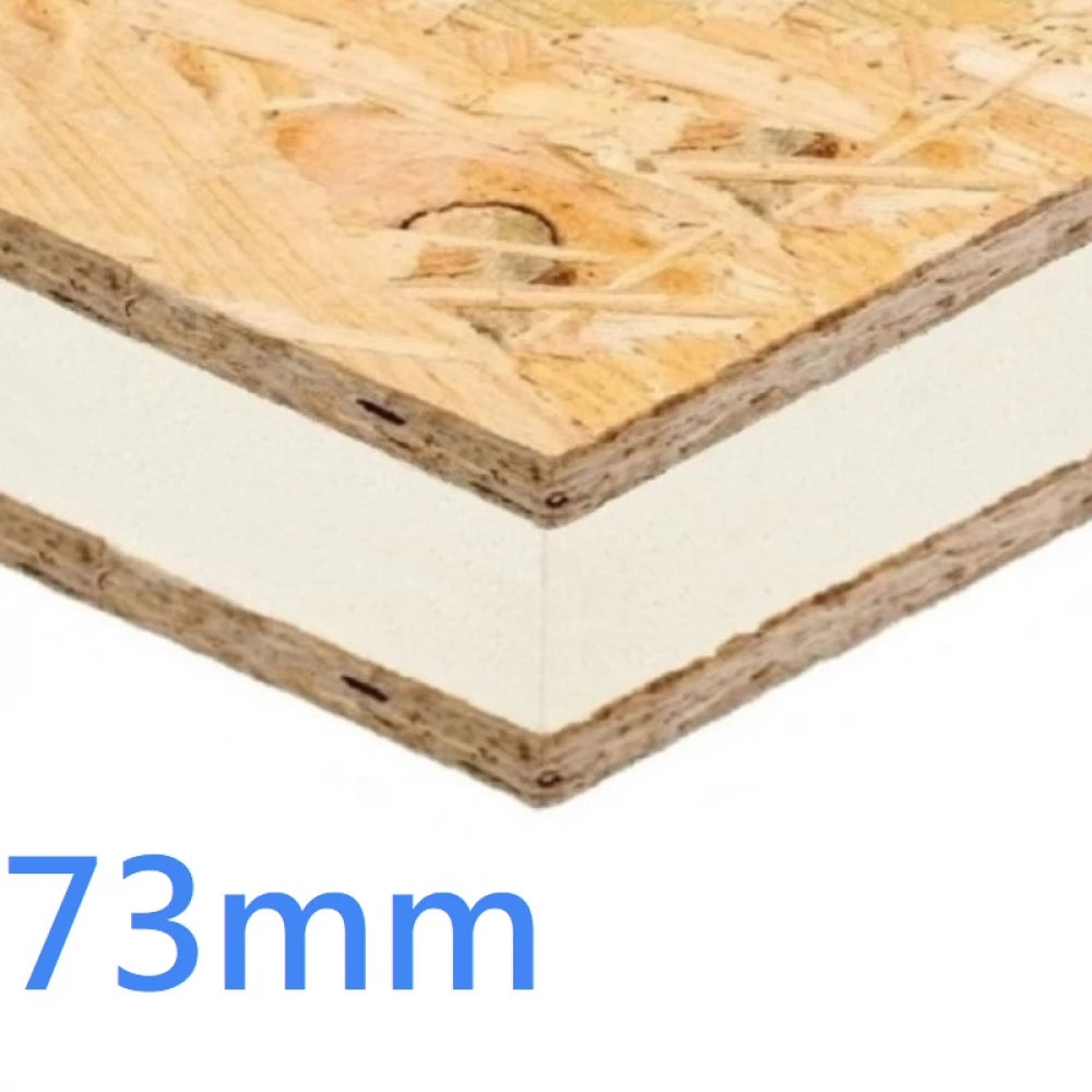 73mm SIP Structural Insulated Panel (PIR and OSB) 2400x1200mm
