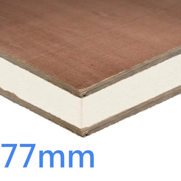 77mm Structural Insulated Sandwich Panel - SIPs PIR and Plywood