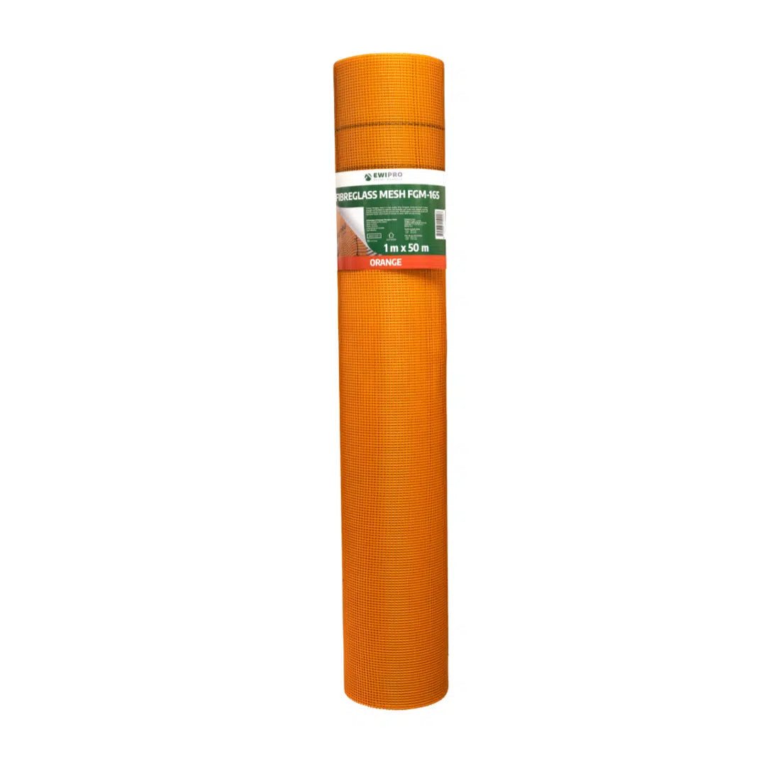 Fibreglass Reinforcement Mesh (Orange) 160g 50m2