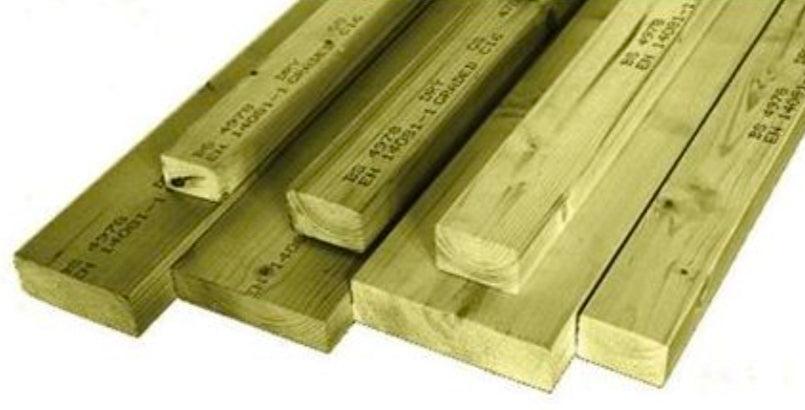 Treated Sawn Kiln Dried C16/C24 Timber - 6x2 (47x150)