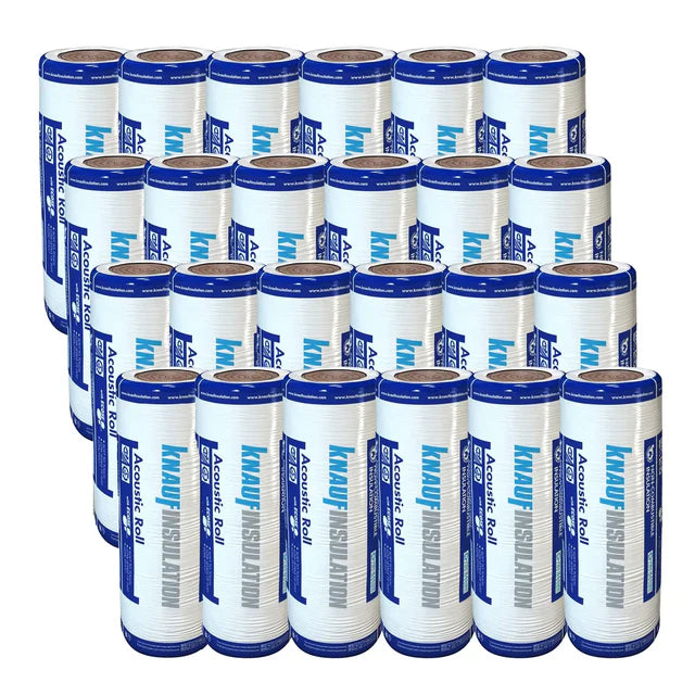 50mm Knauf Acoustic Insulation Roll APR - 388.8m² - 24 Packs (2 Rolls/Pack)