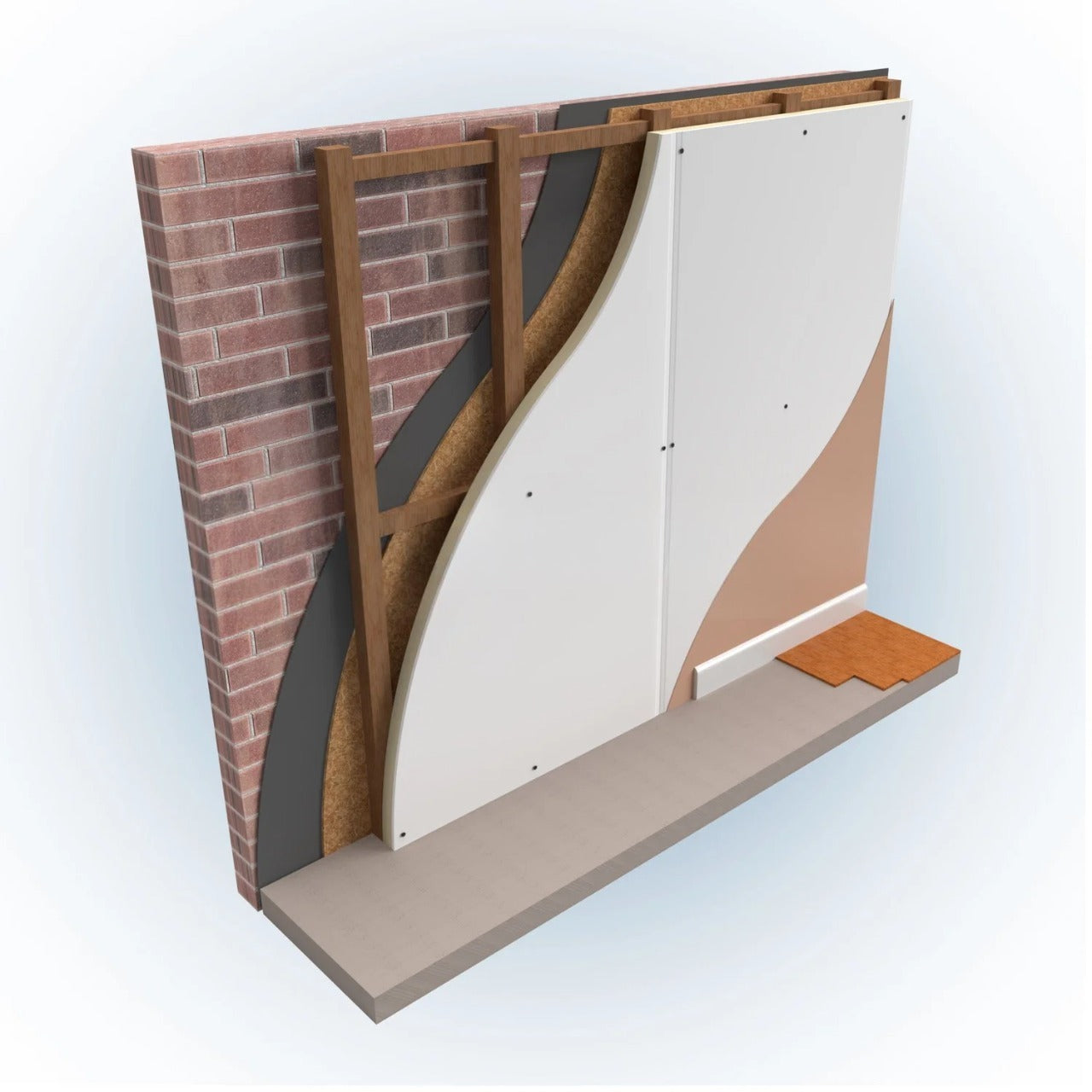 102.5mm PIR Insulated Plasterboard 2.4m x 1.2m