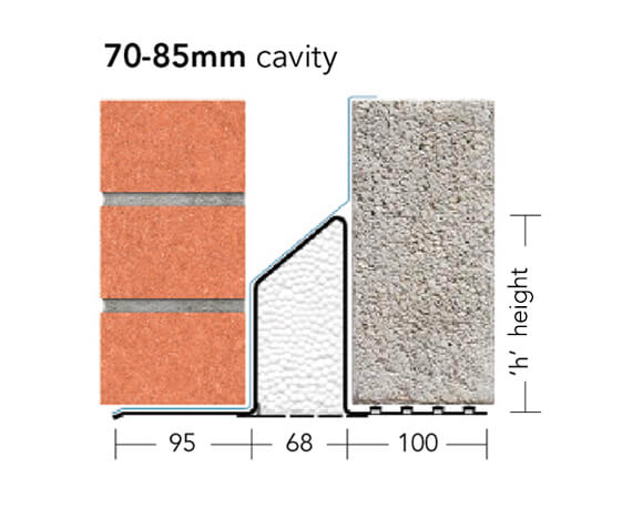 Keystone S/K-70 Standard Duty Cavity Wall Lintel 2400mm