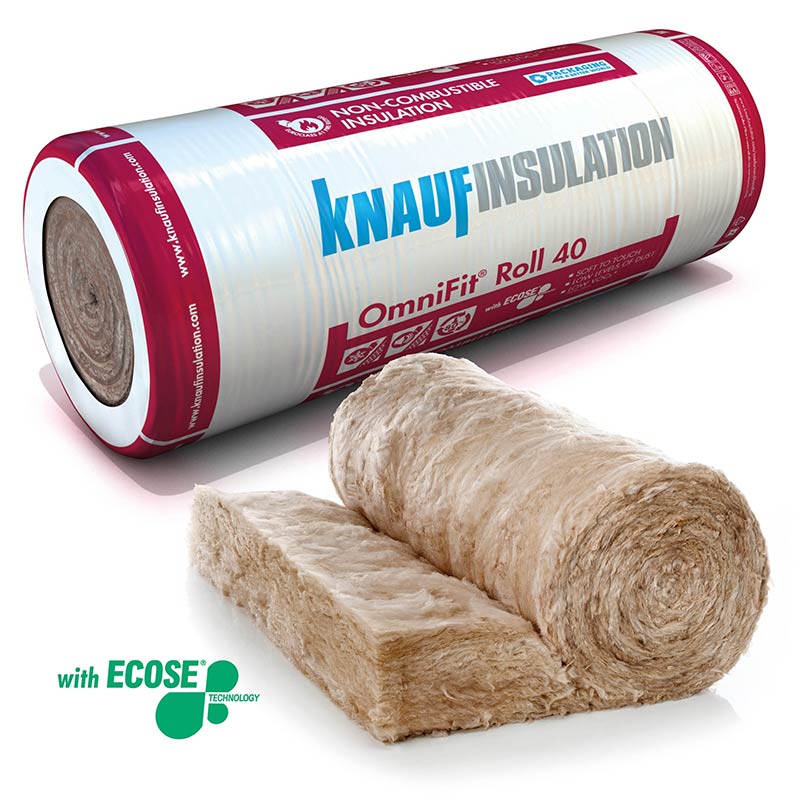 KNAUF Omnifit ( Fire/Acoustic) Insulation Roll - Coverage 8.16m2